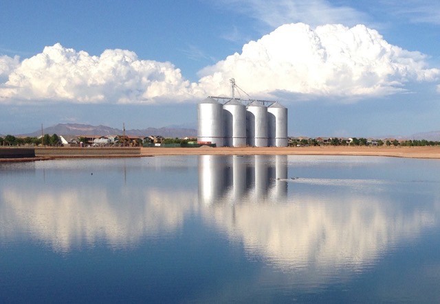 South Lake and Grain Tanks